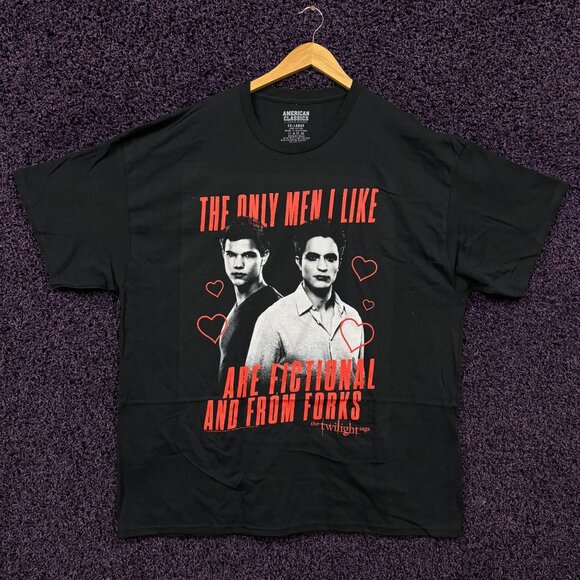 Twilight The Only Men I Like are From Forks T-Shirt Size 2XL - Picture 1 of 4